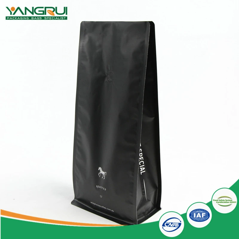 Valfli Alüminyum Folyo Kahve Torbası 8 Taraflı Aluminium Foil Coffee Bag With Valve 8 Side Sealed