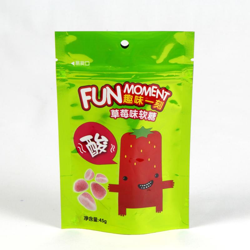 Plastik Stand Up Fermuar Candy Bag Plastic Stand Up Zipper Candy Bag