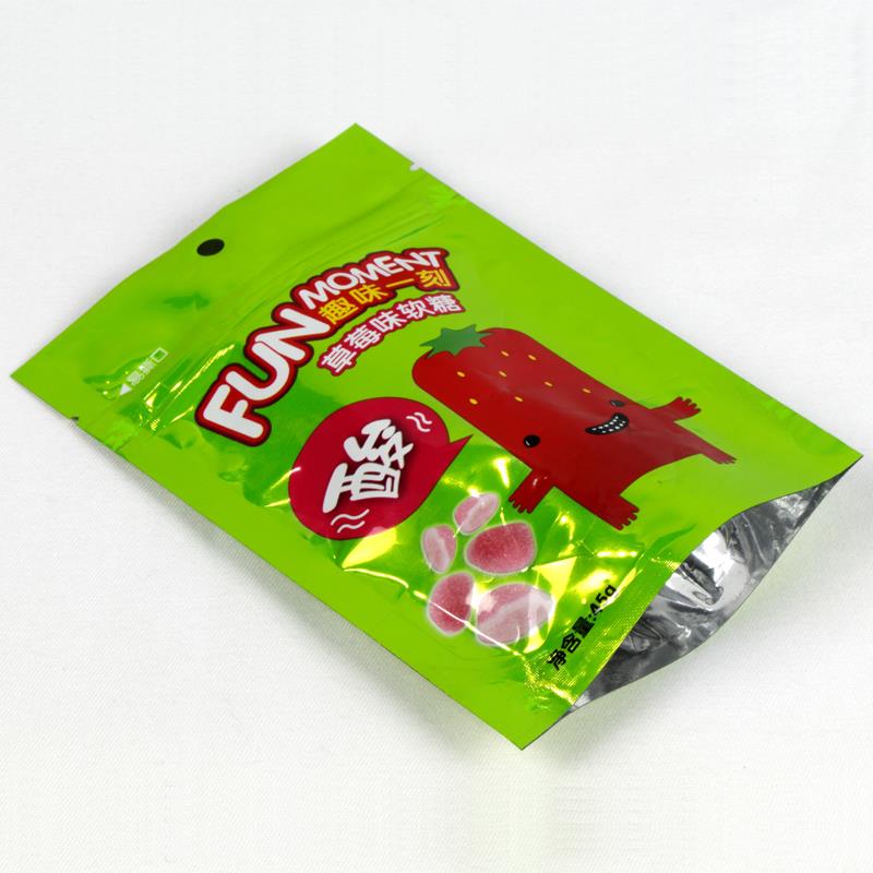 Plastik Stand Up Fermuar Candy Bag Plastic Stand Up Zipper Candy Bag