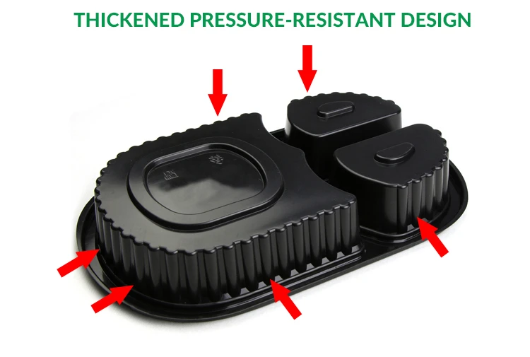 3 compartment food container
