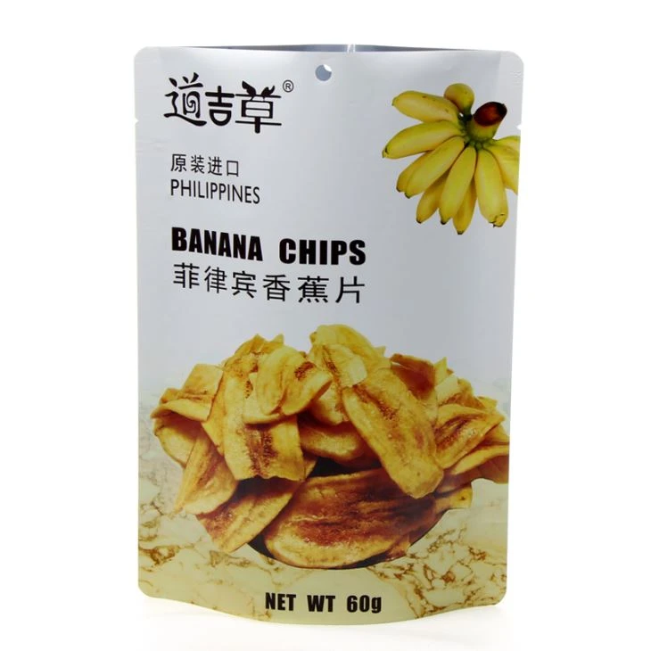 Banana Cipsleri için Stand Up Alüminyum Folyo Ambalaj Çantası