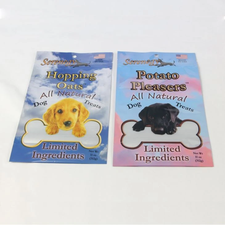 Fermuarlı Köpek Besin Torbaları ile Pet Gıda Ambalaj Çantası