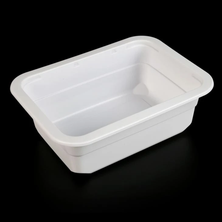 1000ml Mikrodalgada Tek Kullanımlık Plastik Yemek Hazırlama Gıda İkram Paketleme Tepsisi Üreticisi