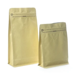 500G Flat Bottom Coffee Bean Packaging Bags With Valve 500G Flat Bottom Coffee Bean Packaging Bags With Valve