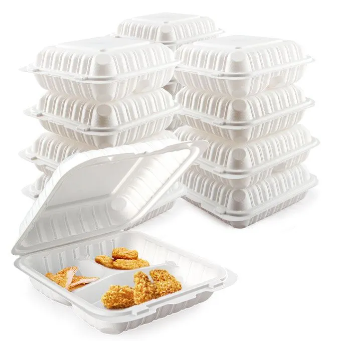 Fabrika Fiyatı Siyah Kare Menteşeli Kapak Plastik Gıda Ambalajını Çıkarın Kızarmış Tavuk Kutuları Şarküteri Dükkanı için Gıda Konteyneri