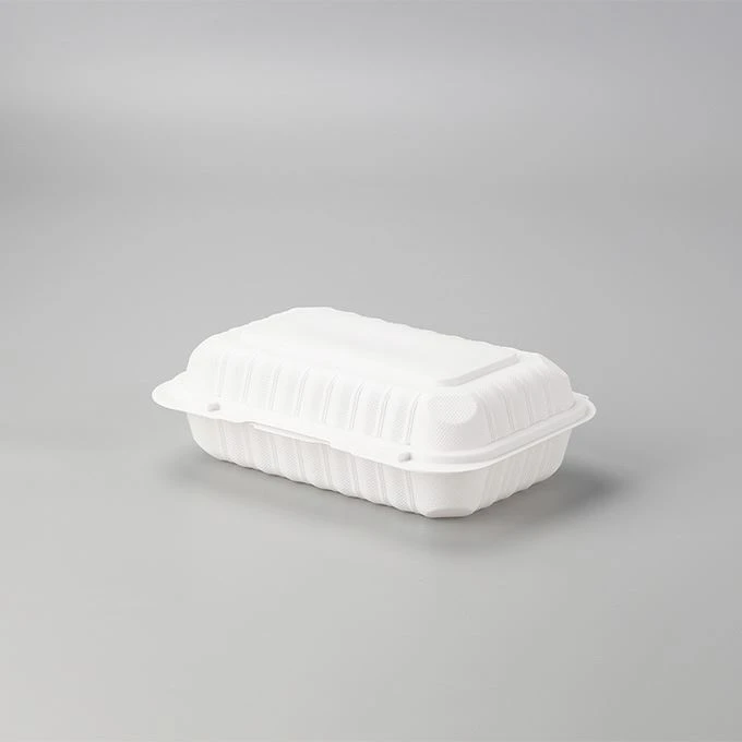 3 Bölmeli Biyobozunur Tek Kullanımlık Paket Mikrodalga Ambalaj Kutuları Plast...