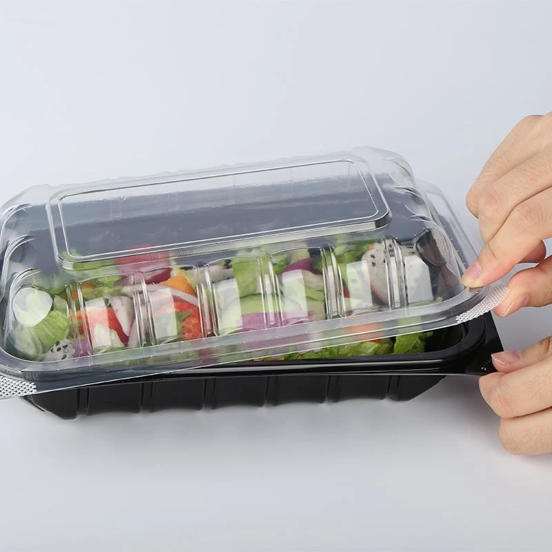 Özel Logo Depolama Plastik Gıda Yemek Kabı Hazırlık Paketleme İçin Öğle Yemeğ...