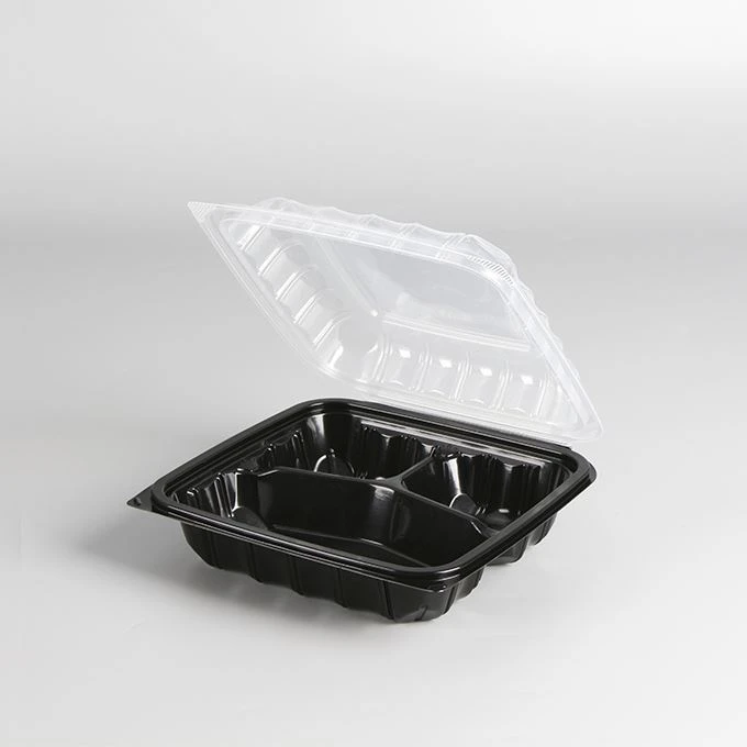 Yeni Öğe Yemek Yemek Paketi Öğle Yemeği Kutusu Tek Kullanımlık Plastik Paket Servis Konteyneri Restoran İçin Gıda Konteyneri Gitmek İçin Çift Renkli