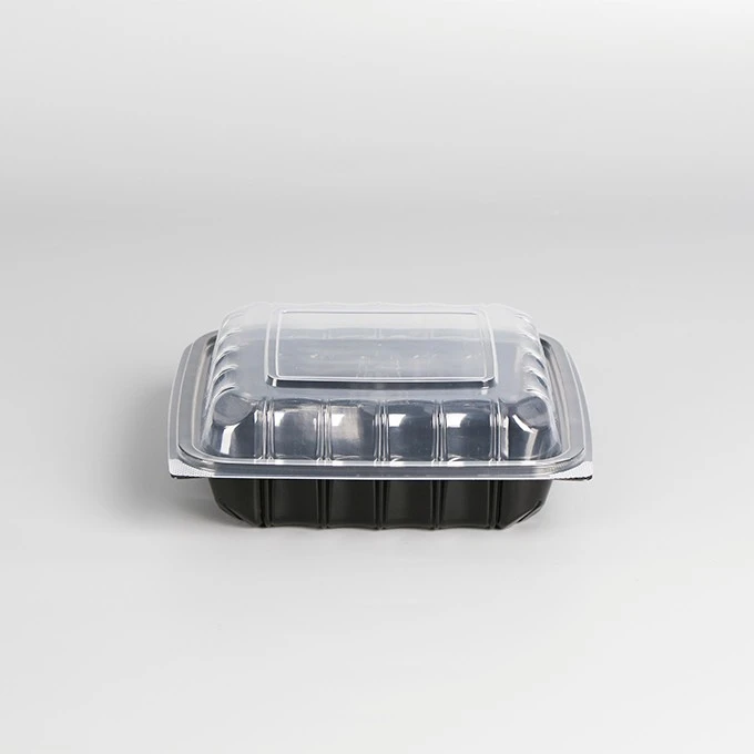 New Item Meal Food Takeout Lunch Box Disposable Plastic Takeaway Container Dual Color To Go Food Container For Restaurant