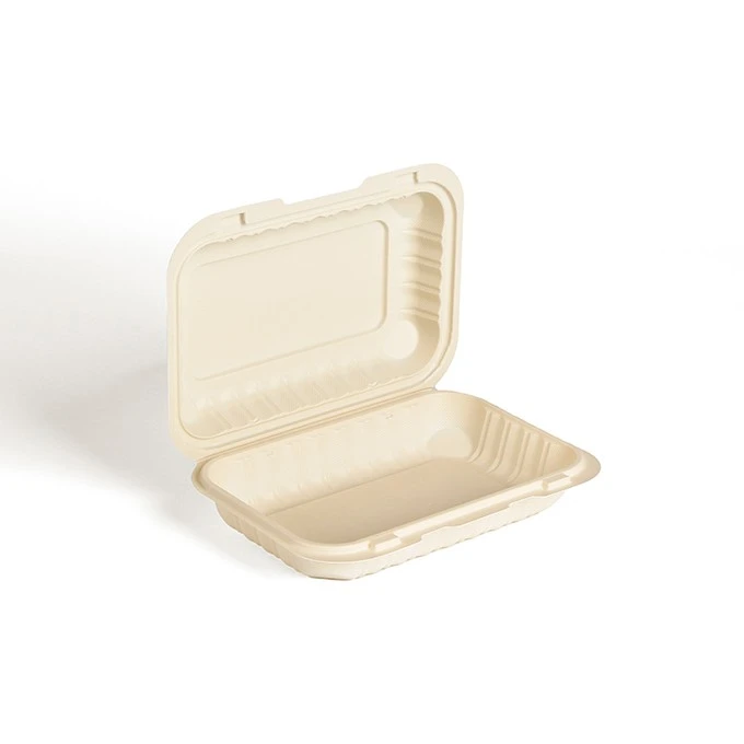 Thermoform 9x6inch Microwavable PP Food Container Disposable Take Away Out Plastic Bento Lunch Boxes