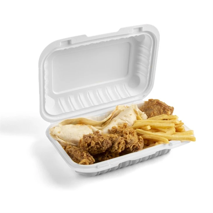 850ml Tek Kullanımlık Biyobozunur Bento Kutusu