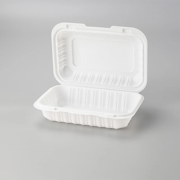 9x6" Menteşeli Yemek Kutuları MFPP Kapaklı Gıda Kapları