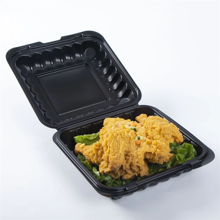 9x9" Siyah Kapaklı Bento Kutusunu Çıkar