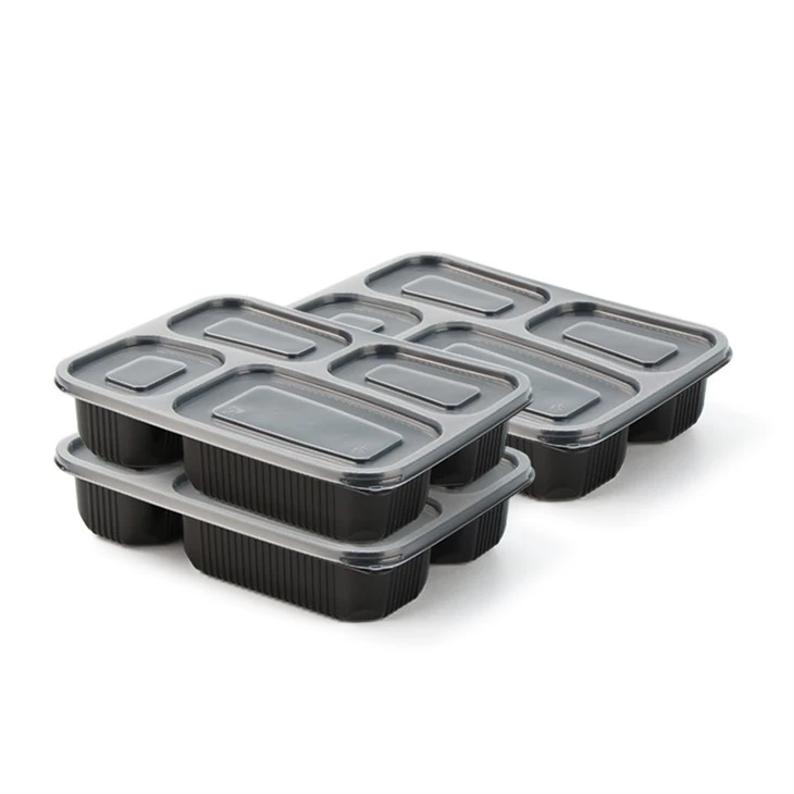 Tek Kullanımlık 4 Bölmeli Bento Kutusu