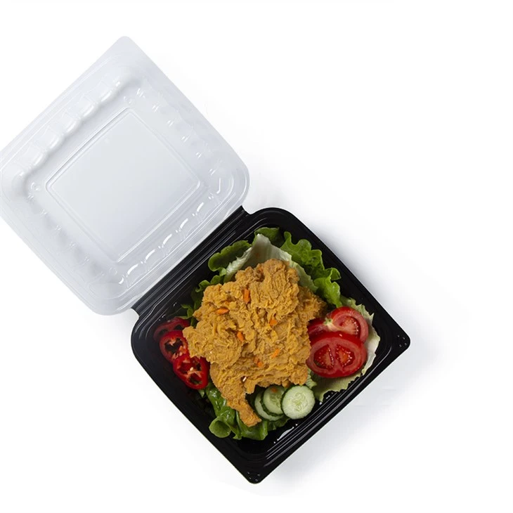 Plastik Paket Servis Kapları Sıcak Yemek