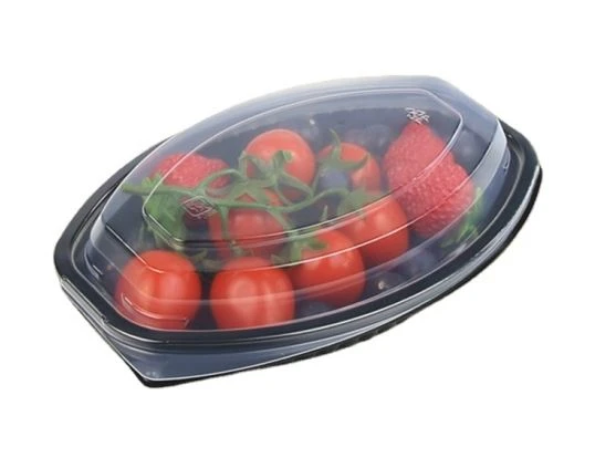 Oval PP Plastik Kapaklı Gıda Kapları