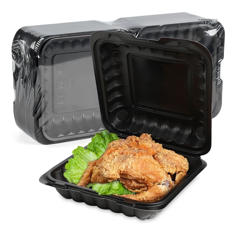 Kapaklı Plastik Paket Servis Kapları