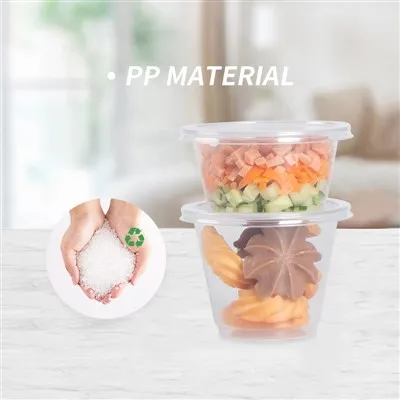 Black Plastic Round Bowl