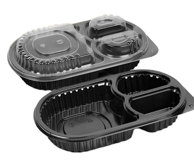Oval 3 Bölmeli Yemek Kabı